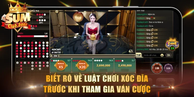 Biết rõ về luật chơi xóc đĩa trước khi tham gia ván cược