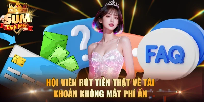Hội viên rút tiền thật về tài khoản không mất phí ẩn