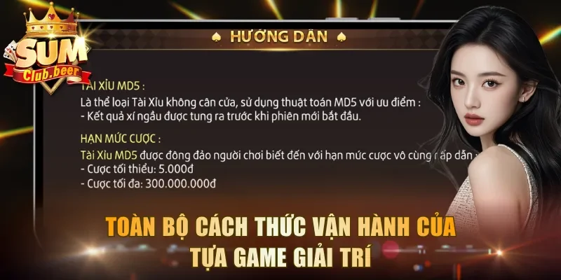 Toàn bộ cách thức vận hành của tựa game giải trí